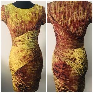 Halston Heritage, Cap Sleeve Dress